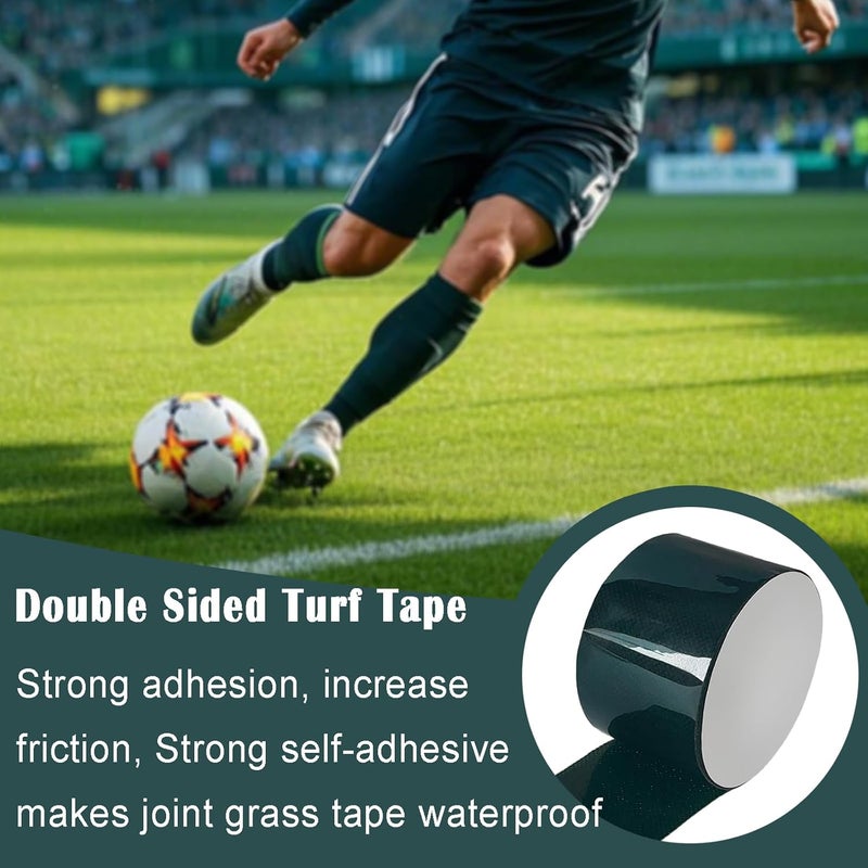 ARRYNTHEON Turf Tape Double Sided Artificial Grass Tape 2inx33ft Self Adhesive Turf Seam Tape for Artificial Turf, Tape for Connecting Fake Grass Carpet, Indoor Outdoor Lawn Mat Rug - Image 5